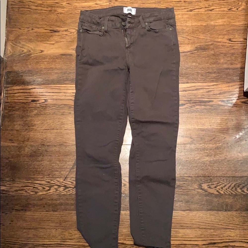 Deep olive green jeans